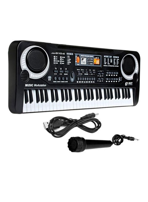 61 Keys Digital Electric Piano With Microphone Portable Electronic Keyboards Set