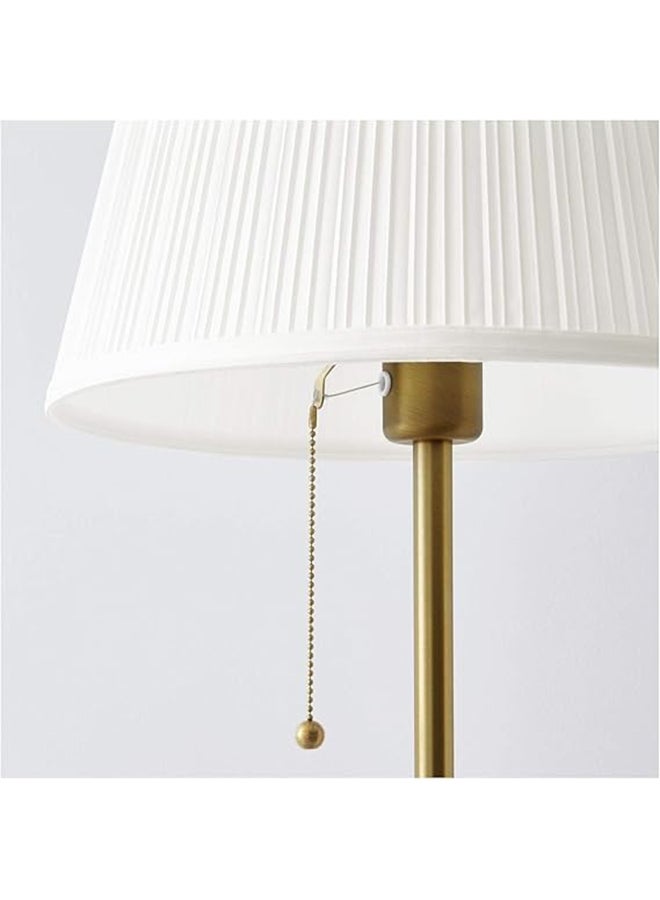 Beauenty Decorative Floor Lamp With White Lampshade Metal ‎40 watts White/Gold 155x28x36cm - Image 3