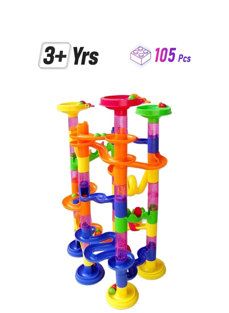 Beauenty 105-Piece Deluxe Marble Race Game Run Play Set 105 - Image 1