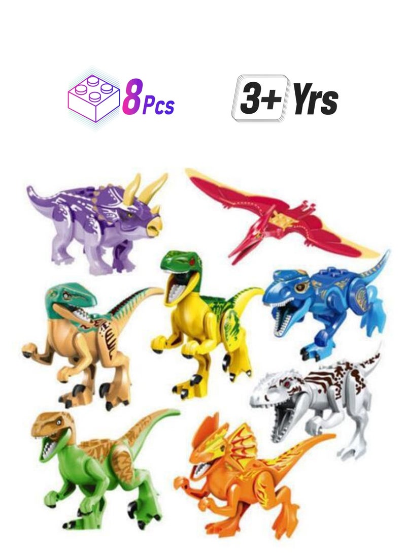 Beauenty 32834327966 8-Piece Dinosaur Rex Tyrannosaurus Jurassic World Building Sets 8 3+ Years