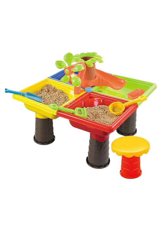 بيوينتي طقم ألعاب رملية بتصميم فريد ومتين للأطفال 18x14x18بوصة - Image 1