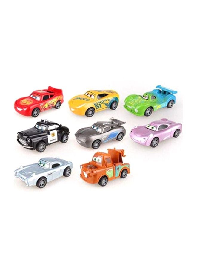 Beauenty 8-Piece Lightning Mcqueen Car Toy Set - Image 2