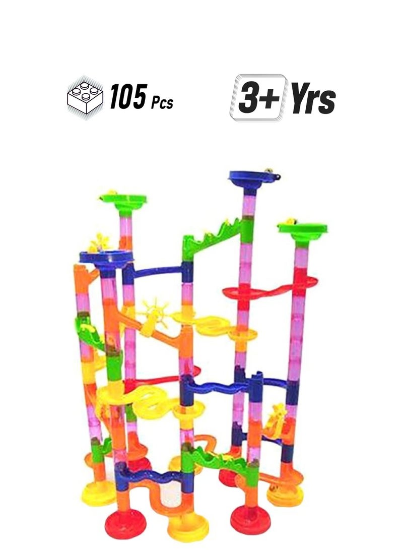 Beauenty 105-Piece DIY Marble Building Block Set 105