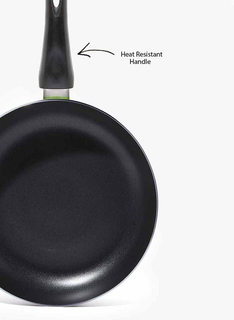 Amal 9-Piece 9 Piece Cookware Set - Aluminum Pots And Pans - Non-Stick Surface - Tempered Glass Lids - PFOA Free - Frying Pan, Casserole With Lid, Saucepan With Lid, Kitchen Tools - Green Green - Image 3