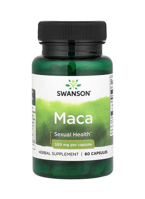 Maca, 500 mg, 60 Capsules Packaging May Vary