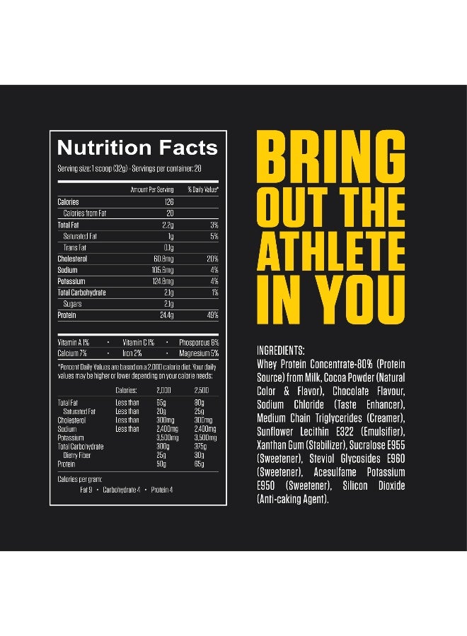 Pro Whey- Chocolate Delight Flavour, Whey Protein Powder,30G Protein,2.1G Carb And 4.8G Bcaas Per Serving, 28Servings,2Lbs(907G)