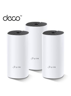 TP-LINK Deco M4 (3-Pack) AC1200 Gigabit Advanced Whole Home Mesh Wi-Fi System, Coverage for 3-5 Bedroom Houses, 100 Devices Connectivity, Parental Controls, Replaces WiFi Router and Extender, Works with Alexa White  - Image 1