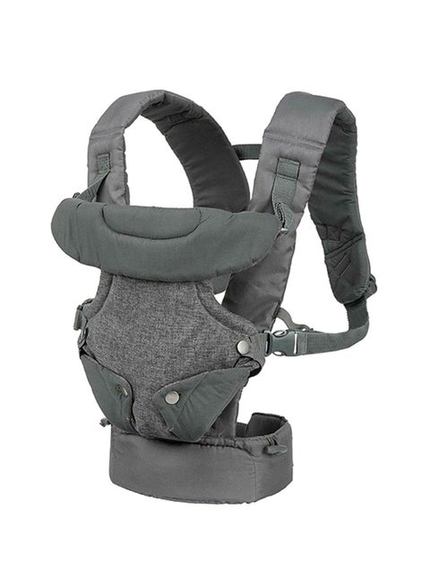 4-In-1 Flip Advanced Convertible Baby Carrier, Grey, Can Carry (3.6-14.5 Kgs)