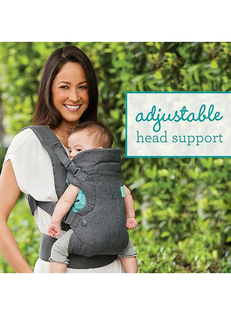infantino 4-In-1 Flip Advanced Convertible Baby Carrier, Grey, Can Carry (3.6-14.5 Kgs)