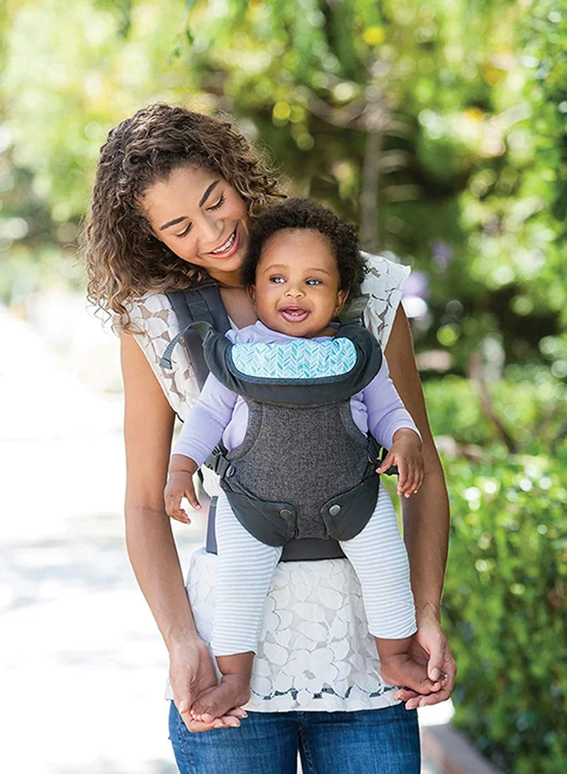 infantino 4-In-1 Flip Advanced Convertible Baby Carrier, Grey, Can Carry (3.6-14.5 Kgs)