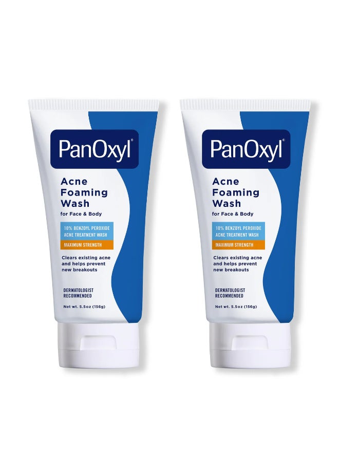 PanOxyl - Pack Of 2 Acne Foaming Wash 156grams - Image 1
