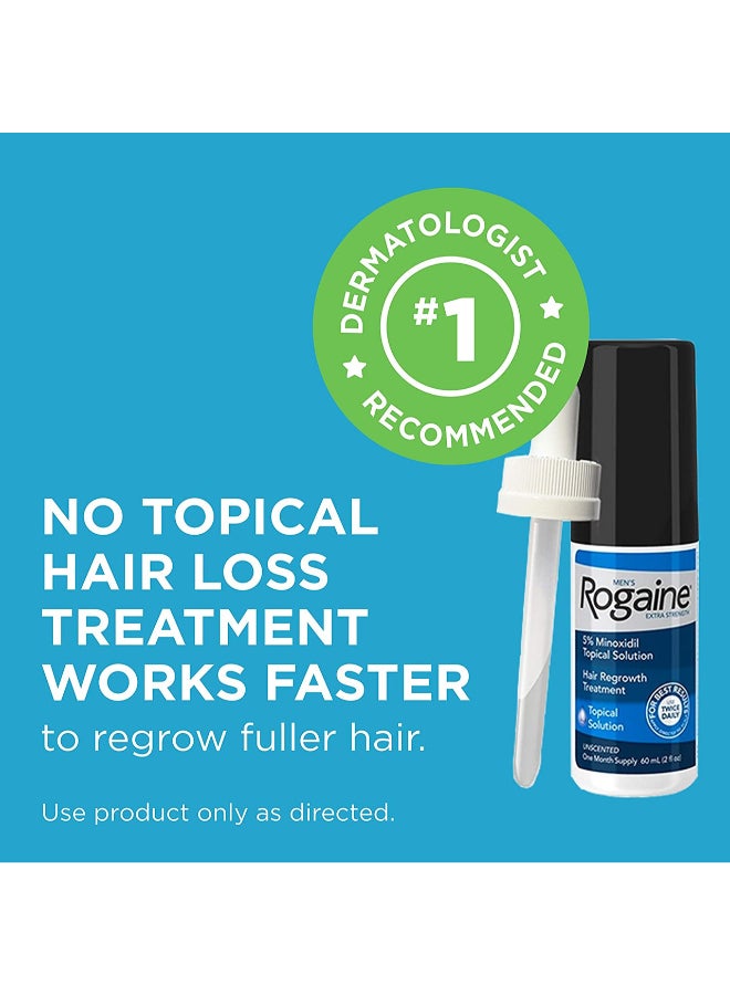 Rogaine - Men'S Extra Strength Hair Regrowth Treatment, Unscented 60 Ml Packaging May Vary - Image 1