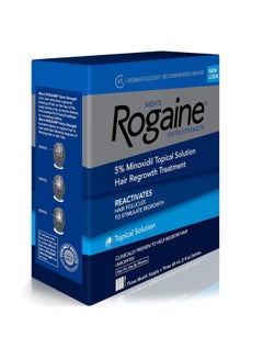 Rogaine Men'S Hair Regrowth Treatment, Unscented, 3 Month Supply (60Ml) Each Tube 60ml  - Image 3