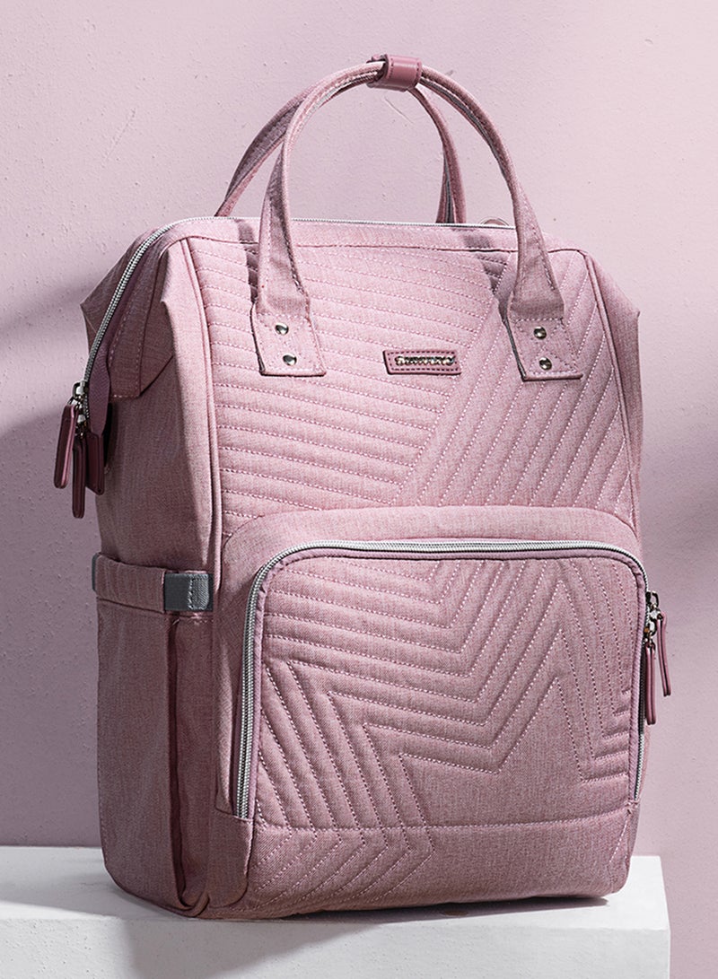 Multifunction Travel Backpack Diaper Bag - Nova Pink - pnsku/N26476308A/45/_/1706170116/e75680b8-ffb0-4d36-ab51-0e3f3a8ad56d