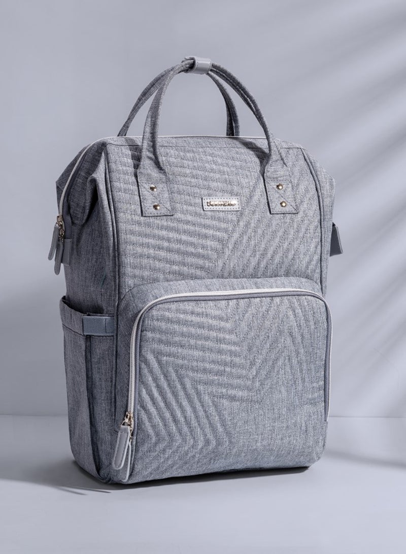 Sunveno - Multifunction Travel Backpack Diaper Bag - Nova Grey - Image 1