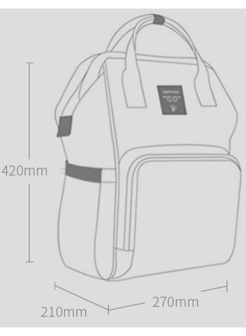 Sunveno - Multifunction Travel Backpack Diaper Bag - Nova Grey - Image 1