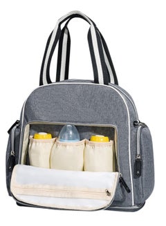 Sunveno Signature Maternity Diaper Bag - Grey  - Image 1