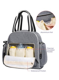 Sunveno Signature Maternity Diaper Bag - Grey  - Image 3