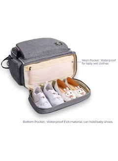 Sunveno Signature Maternity Diaper Bag - Grey  - Image 5