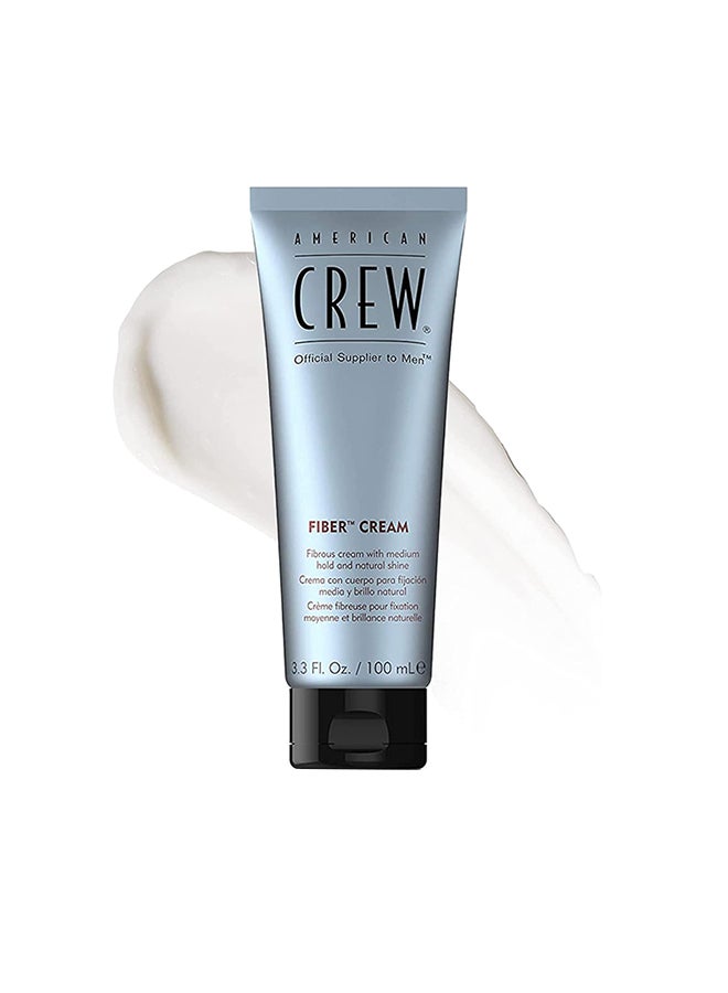 AMERICAN CREW Fiber Cream With Medium Hold And Shine For Flexibility And Control For All Hair Types 100ml  - Image 1