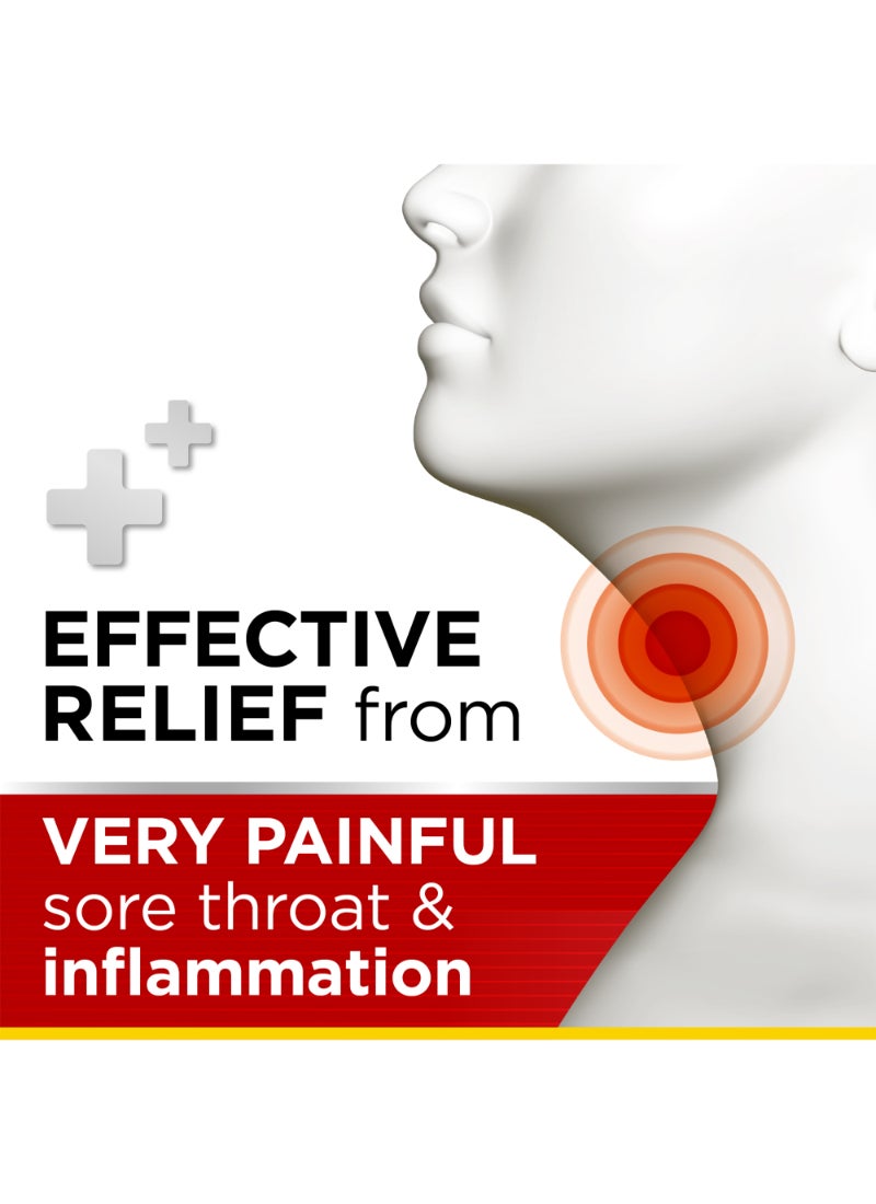 Strepsils Intensive Honey And Lemon Contains Anti-Inflammatory Flurbiprofen Fast And Long Lasting Relief From Painful Sore Throats 16 Lozenges  - Image 2