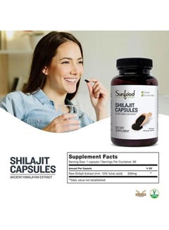 sunfood superfoods Sunfood Superfoods Shilajit Capsules Ancient Himalayan Extract 500 Mg 90 Count  - Image 3
