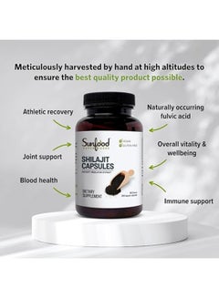 sunfood superfoods Sunfood Superfoods Shilajit Capsules Ancient Himalayan Extract 500 Mg 90 Count  - Image 4