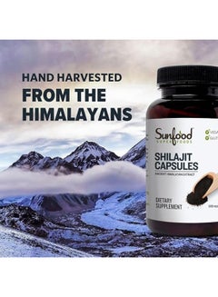 sunfood superfoods Sunfood Superfoods Shilajit Capsules Ancient Himalayan Extract 500 Mg 90 Count  - Image 5