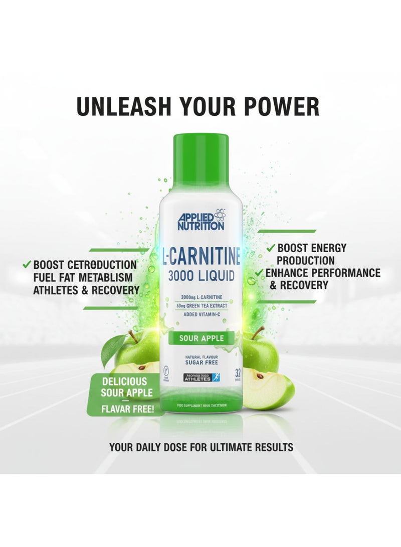 Applied Nutrition L-Carnitine Liquid And Green Tea-32 Servings 480 ml - Image 4