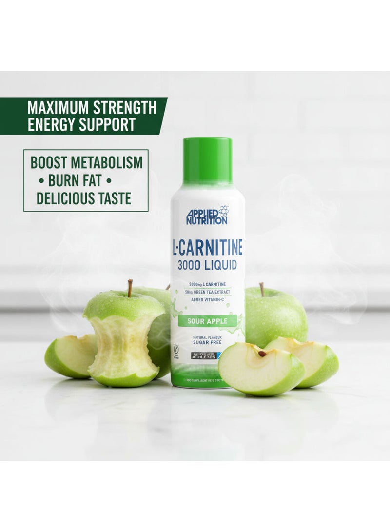 Applied Nutrition L-Carnitine Liquid And Green Tea-32 Servings 480 ml - Image 3