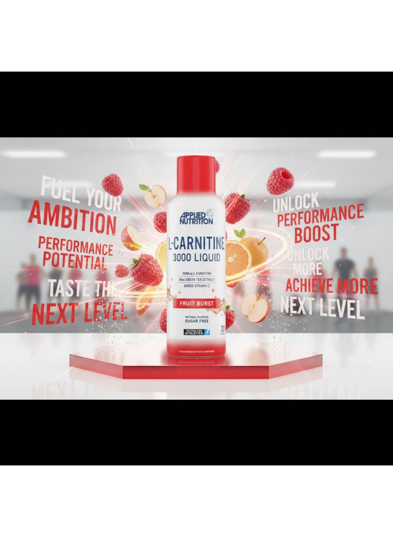 Applied Nutrition LCarnitine Liquid With Green Tea Fruit Burst -480ml - Image 4