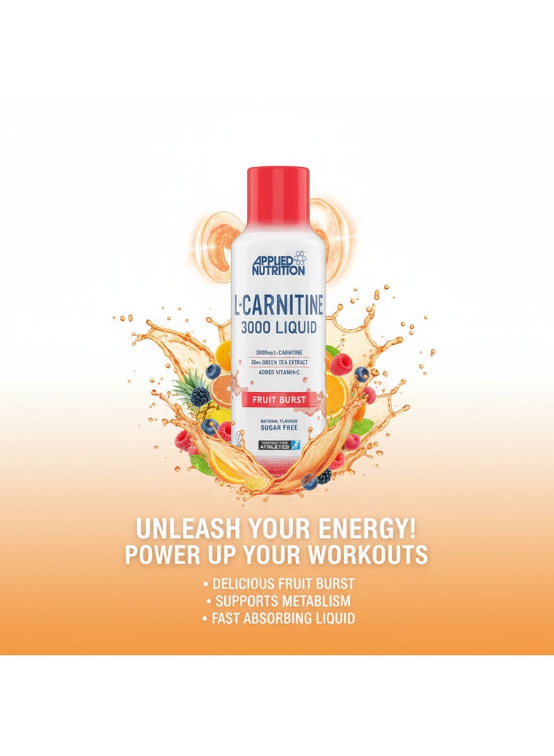 Applied Nutrition LCarnitine Liquid With Green Tea Fruit Burst -480ml - Image 5