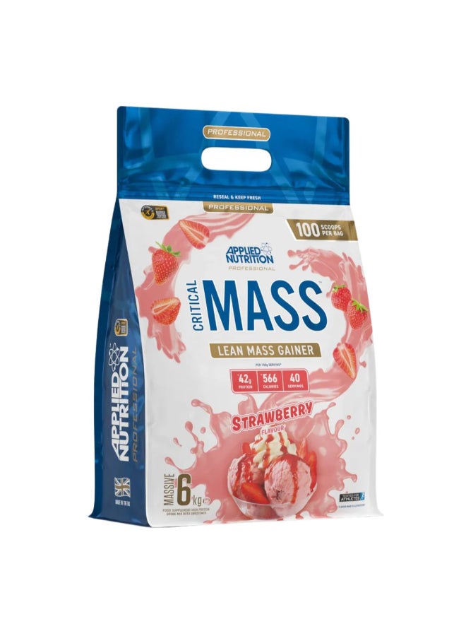 أبلايد نيوتريشن مكمل غذائي لين ماس جينز بنكهة الفراولة من مجموعة كريتيكال ماس 6 كجم - Image 1