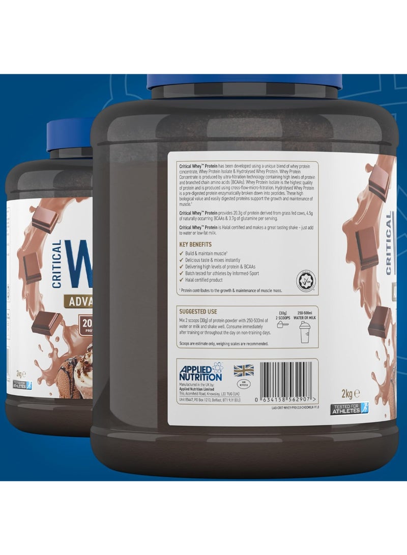 Applied Nutrition Critical Whey Advanced Protein Blend - Chocolate Milkshake - 67 Servings -2Kg - Image 5