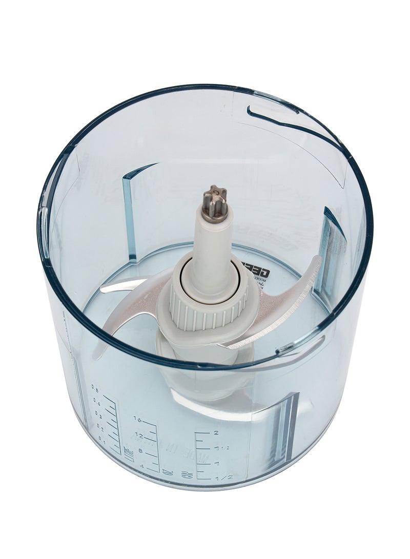 GEEPAS Geepas Mini Food Processor, Chopper| 4 Bi-Level Stainless Steel Blades| Perfect for Salads, Salsa, Pesto, Curry Pastes| Powerful Copper Motor 0.5 L 500 W GMC42012N White  - Image 3