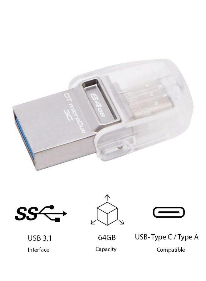 Kingston Dual Type-C OTG Flash Pen Drive 64 GB 