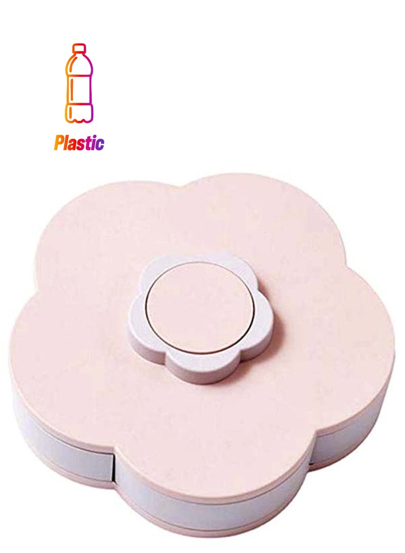 لي يينج صندوق تخزين فواكه دوار وردي 6.5 x 26 x 26سم