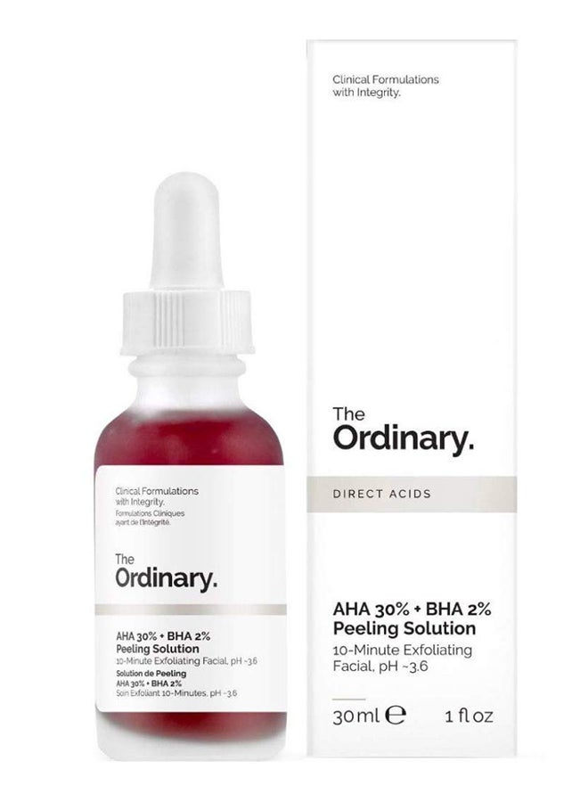 The Ordinary AHA 30 Percent + BHA 2 Percent Peeling Solution 30ml ...