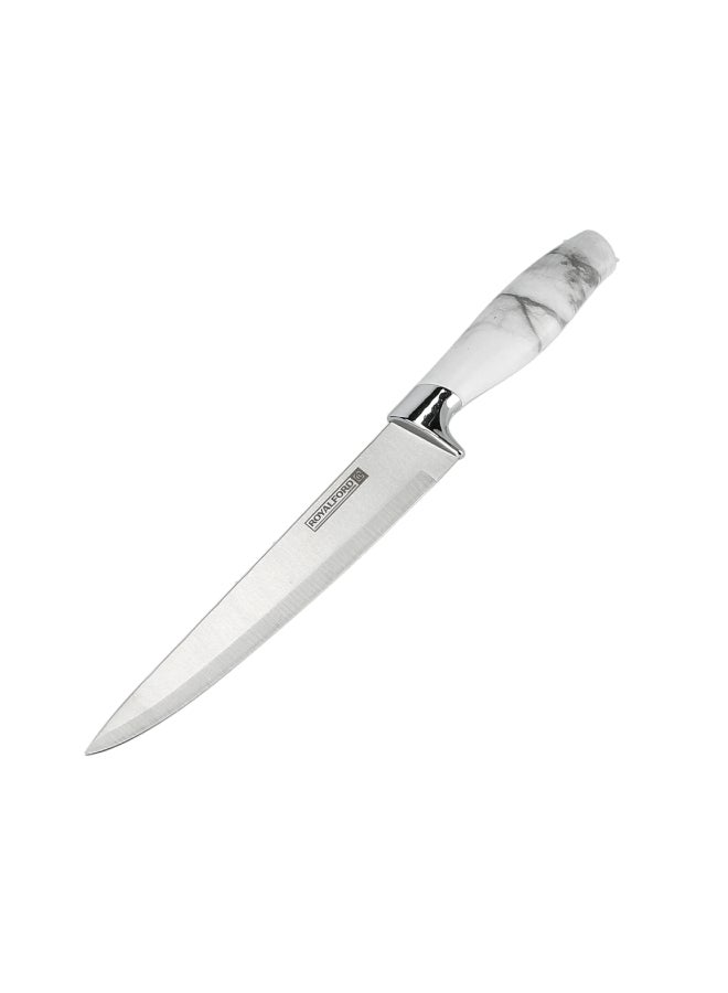 Royalford Marble Designed Slicer Knife Silver/Black 8inch  - Image 5