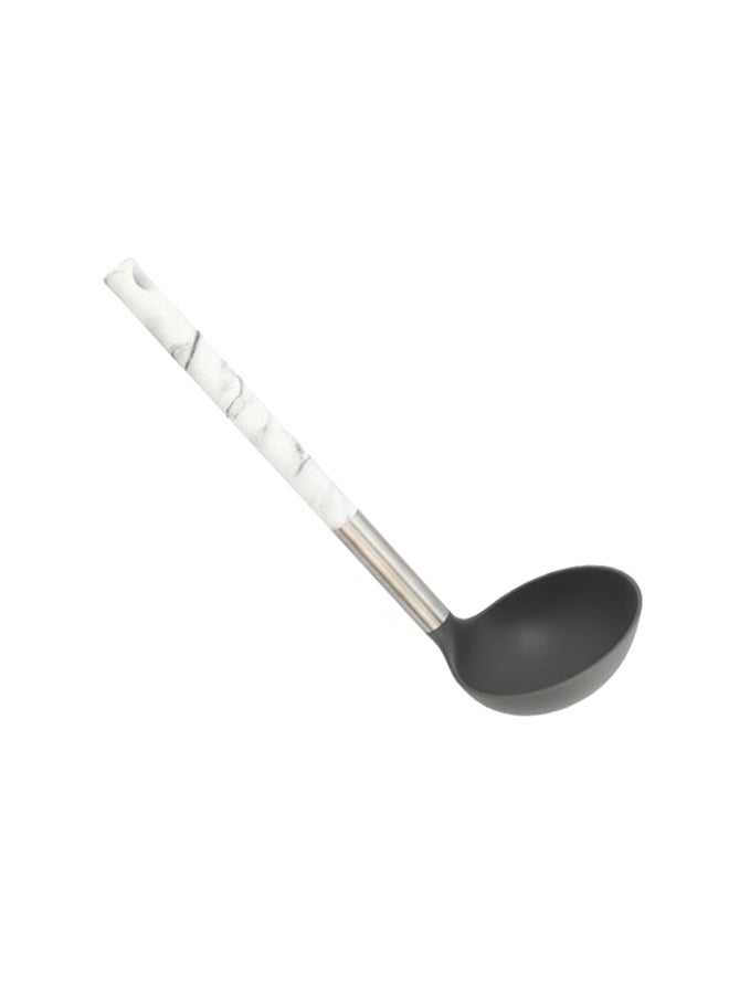 Marble Designed Nylon Soup Ladle Multi Color 8cm