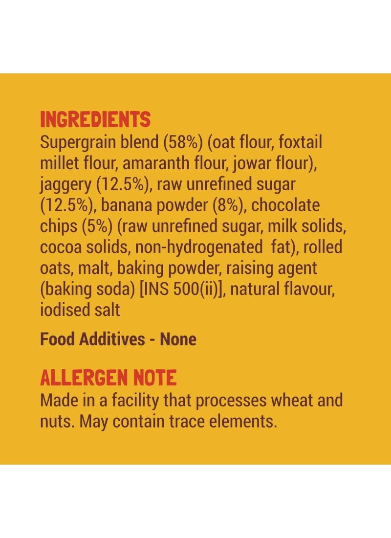 Banana Choco Chip And Supergrains Instant Millet Pancake Mix bananas 150grams
