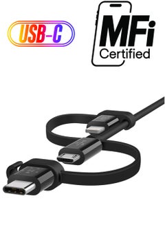 Universal Cable With Micro-USB USB-C And USB Connectors Black - pnsku/N26637239A/45/_/1738233072/a5f7e436-04f0-4f6a-9b9d-4f92119b3f15