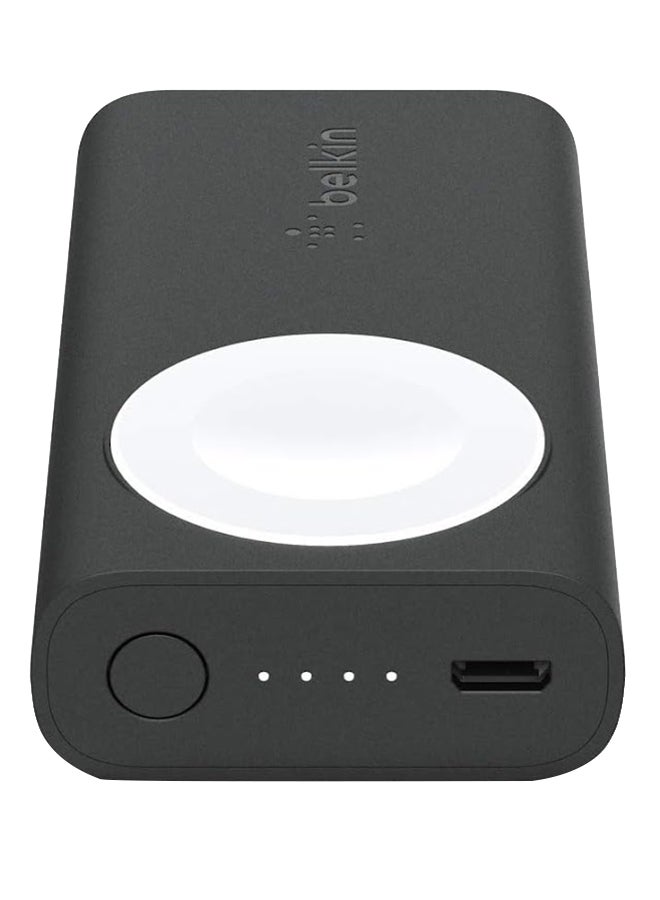 belkin 2200 mAh BoostCharge Power Bank 2K For Apple Watch Mfi-Certified Portable Charger And Nightstand Dock Compatible With Apple Watch 5, 4, 3, 2, 1 Black  - Image 1