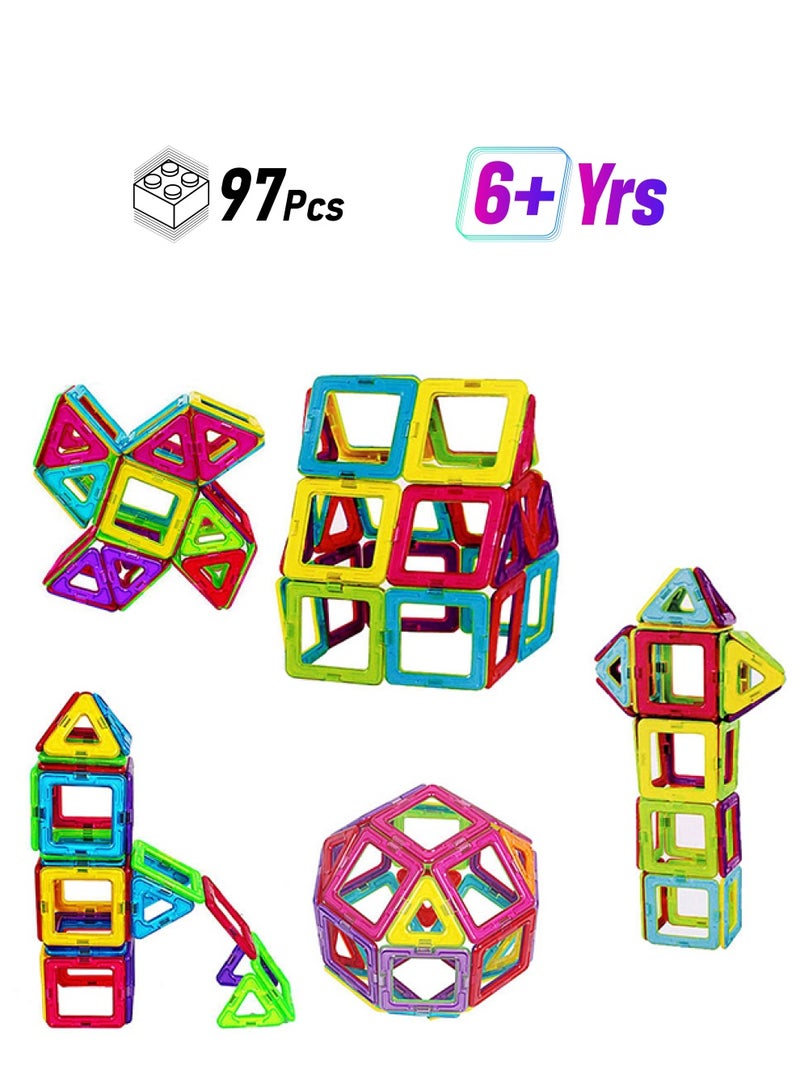 97-Piece Magnetic Blocks Building Toys Set 97 