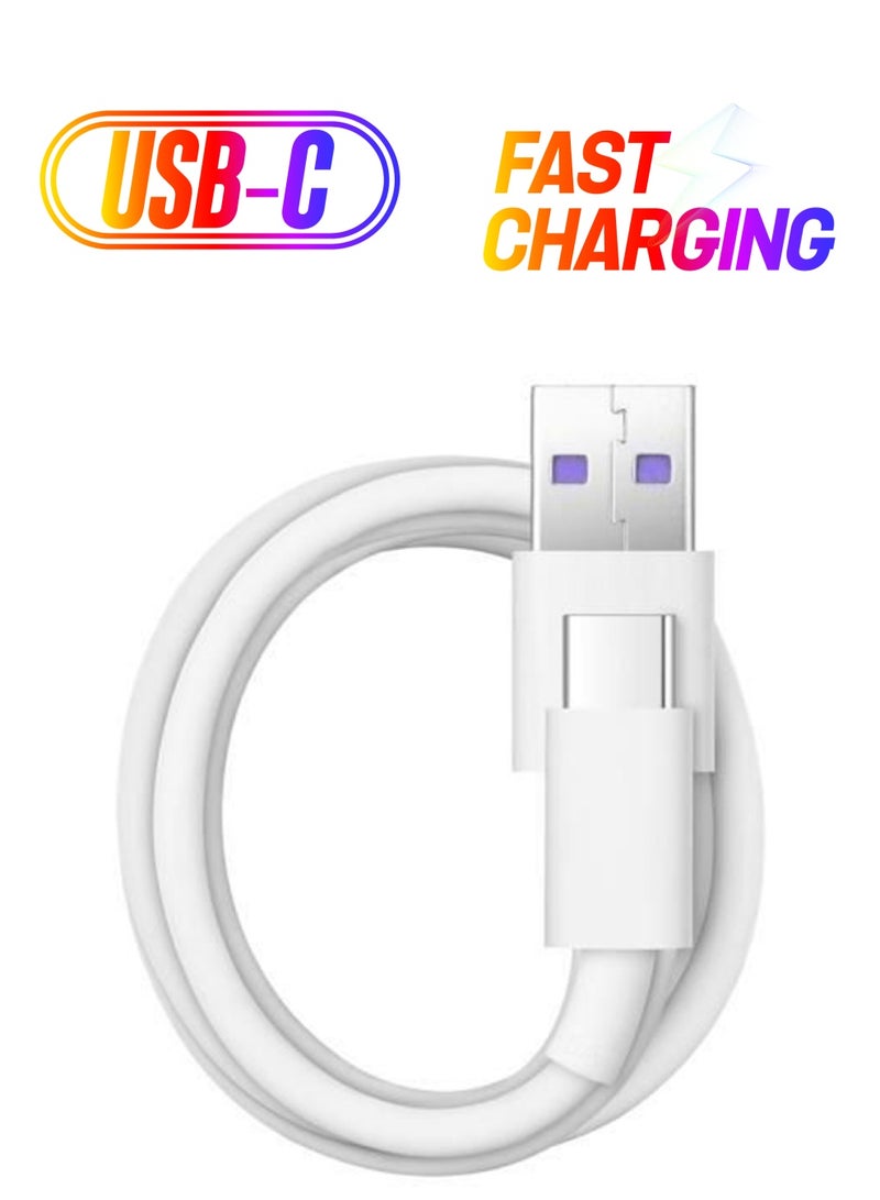 HUAWEI - Type C Data Sync Charging Cable White - Image 1