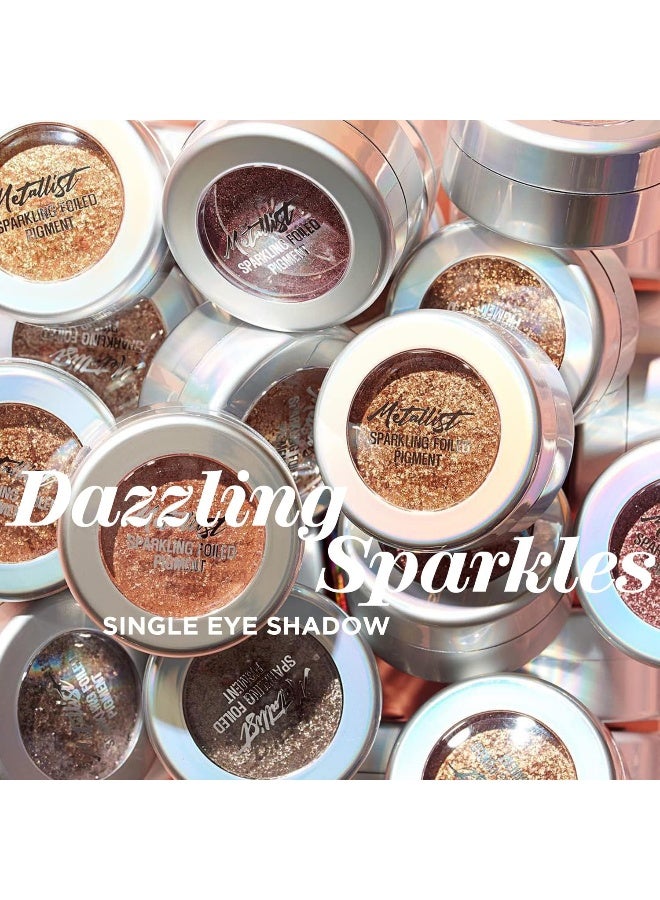 Touch in Sol - Metallist Sparkling Foiled Pigment Eye Shadow Brown - Image 1