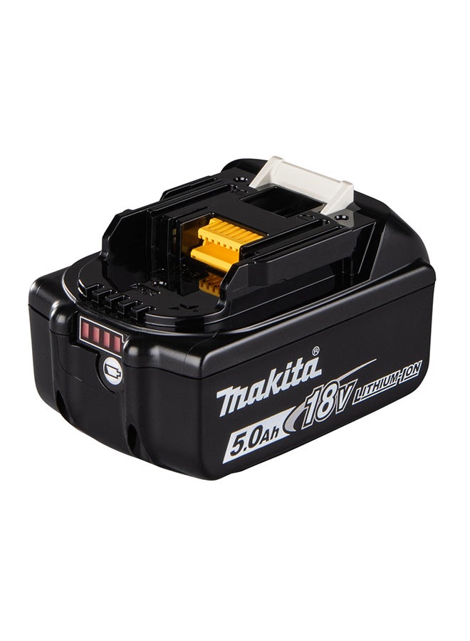 Makita - 18 Volt Battery, 5 Amp, Lithium-ion, BL1850B Black/Yellow/White - Image 1