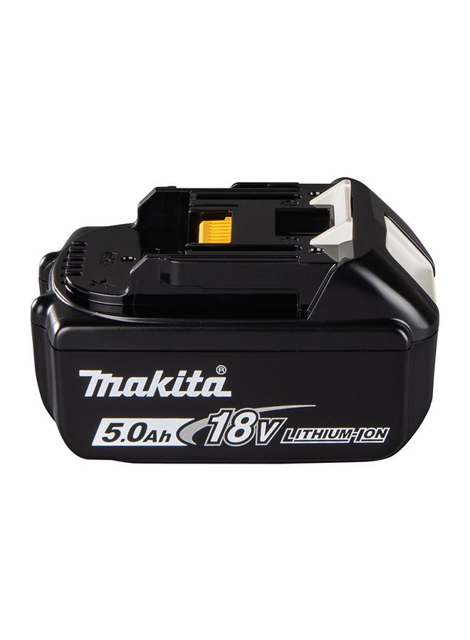 Makita - 18 Volt Battery, 5 Amp, Lithium-ion, BL1850B Black/Yellow/White - Image 1