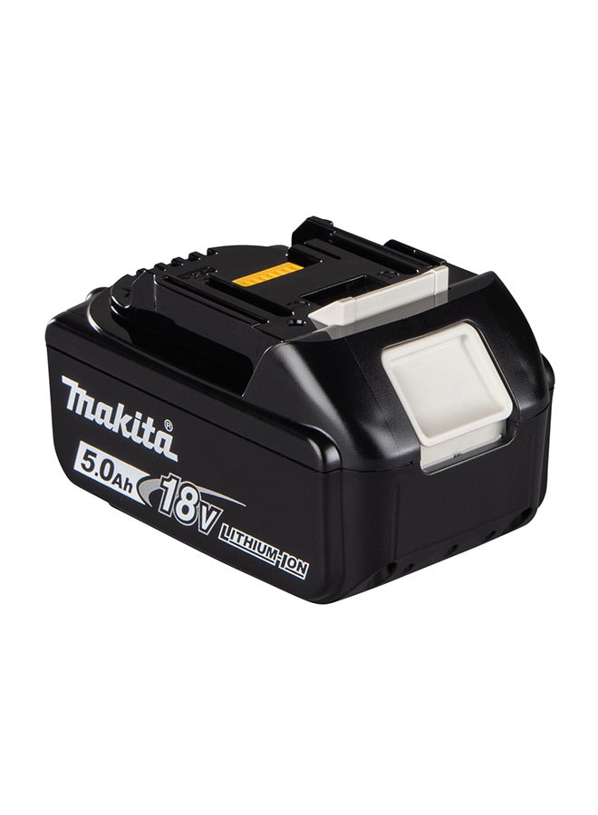 Makita - 18 Volt Battery, 5 Amp, Lithium-ion, BL1850B Black/Yellow/White - Image 1