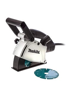 Makita Wall Chaser Machine, Blade 125mm, 1400W, 10000 rpm, 4.5kg Black/White/Blue  - Image 1